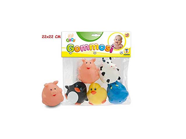 Gogo gommolosi animali buffi 5 pezzi 74050