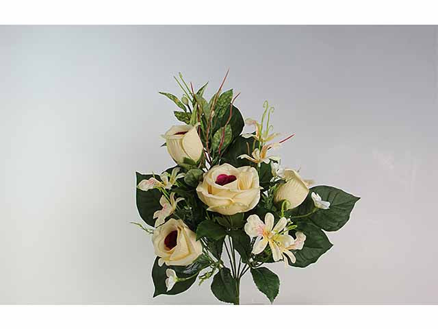 mazzo con rose beige a17719
