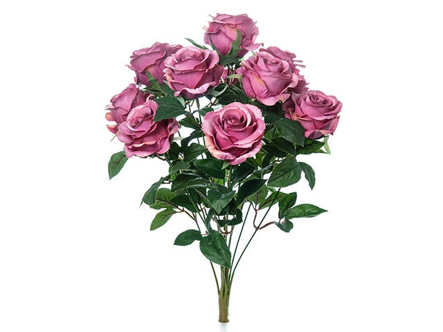 mazzo rose mauve 48cm a21002