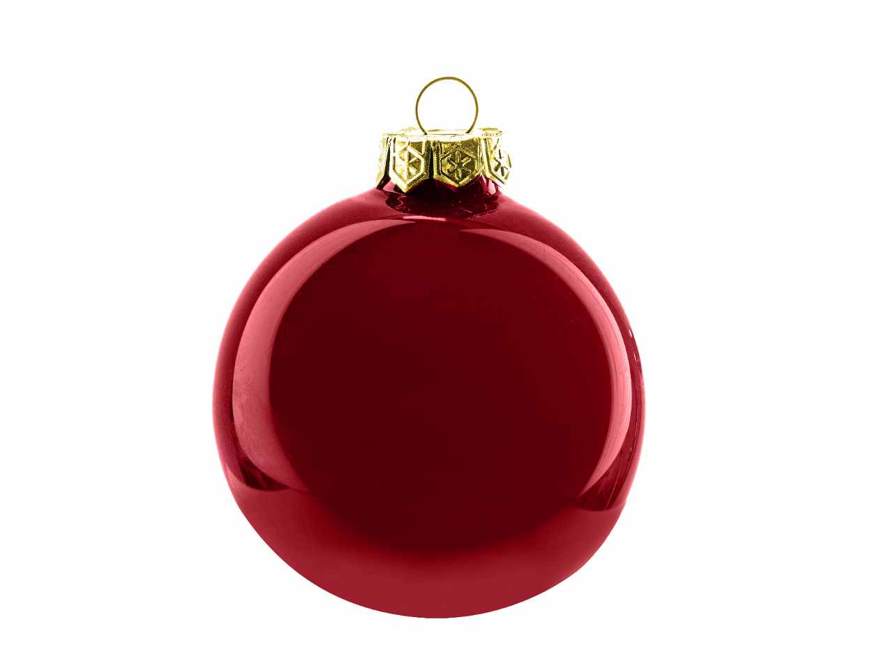 sfera vetro mm.150 rossa