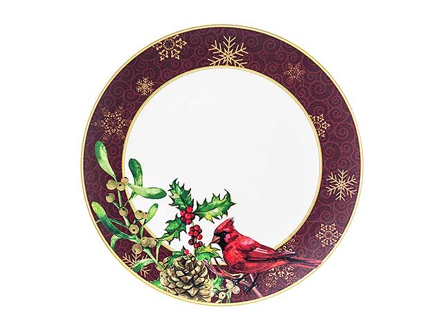 Piatto plastica natalizio n21805