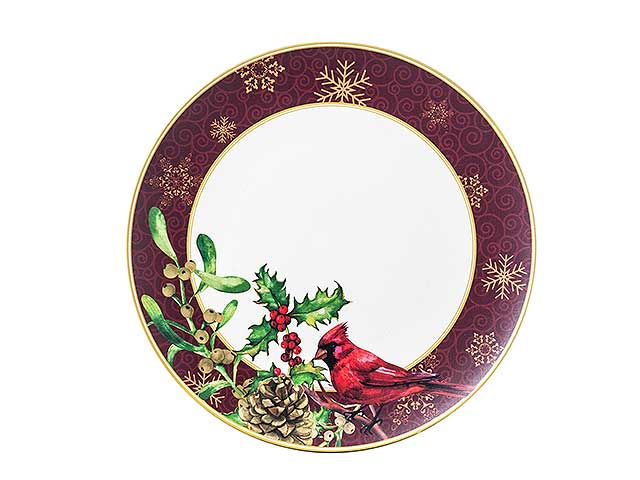 Piatto plastica natalizio n21806