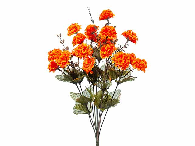 mazzo pom pom arancio 42cm a21063