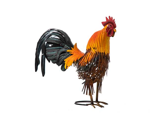gallo metallo 44x39cm a22349