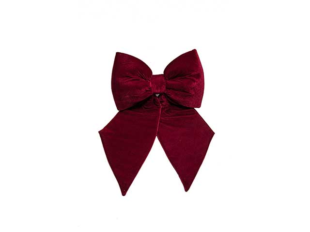 fiocco velluto burgundy 40cm n18824