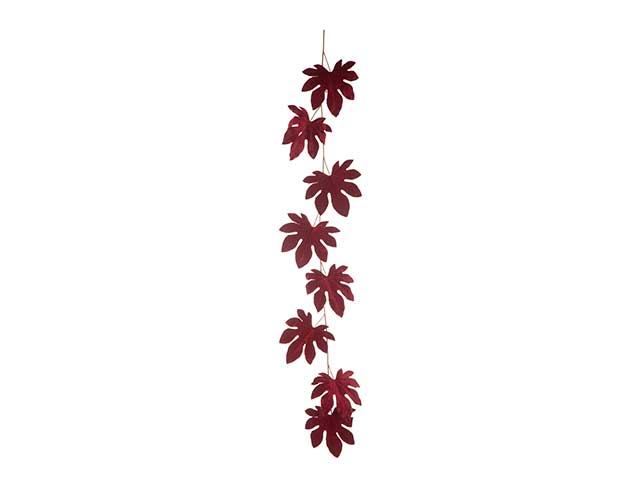 Festone aralia 8 foglie burgundy n22798