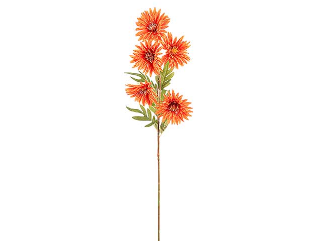 gerbera x5 75cm arancio a24305