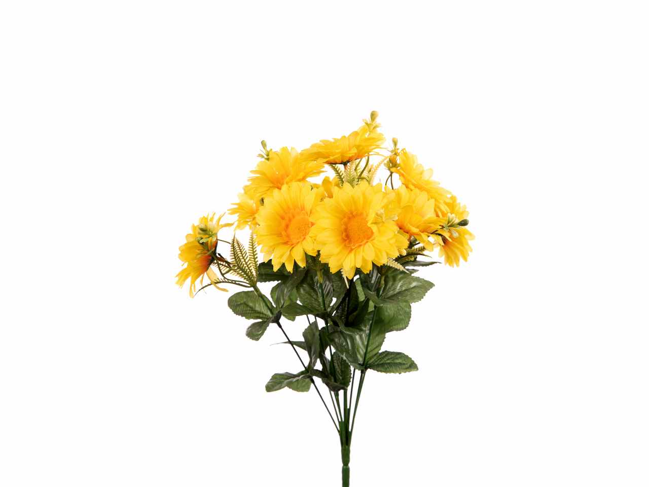 Mazzo gerbera x10 40cm giallo a24171