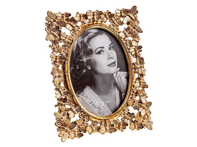 Portafoto resina oro 19,5x24cm n25198