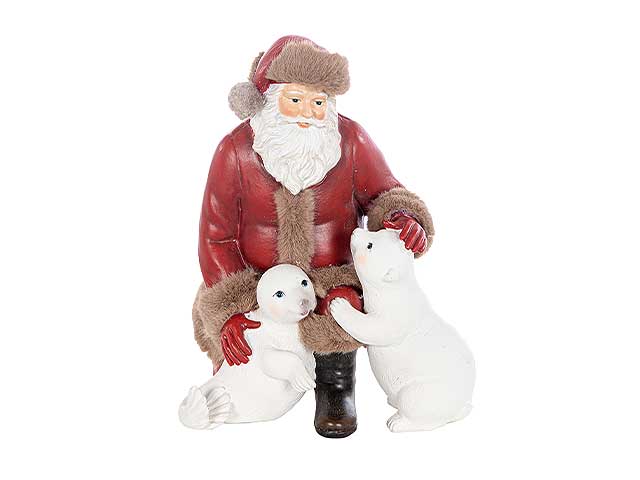 Babbo natale resina 20cm n24732