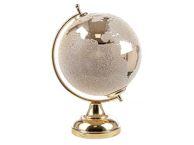 mappamondo vetro d20cm a25895
