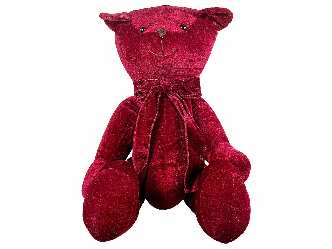 orsetto velluto 50cm burgundy n25791