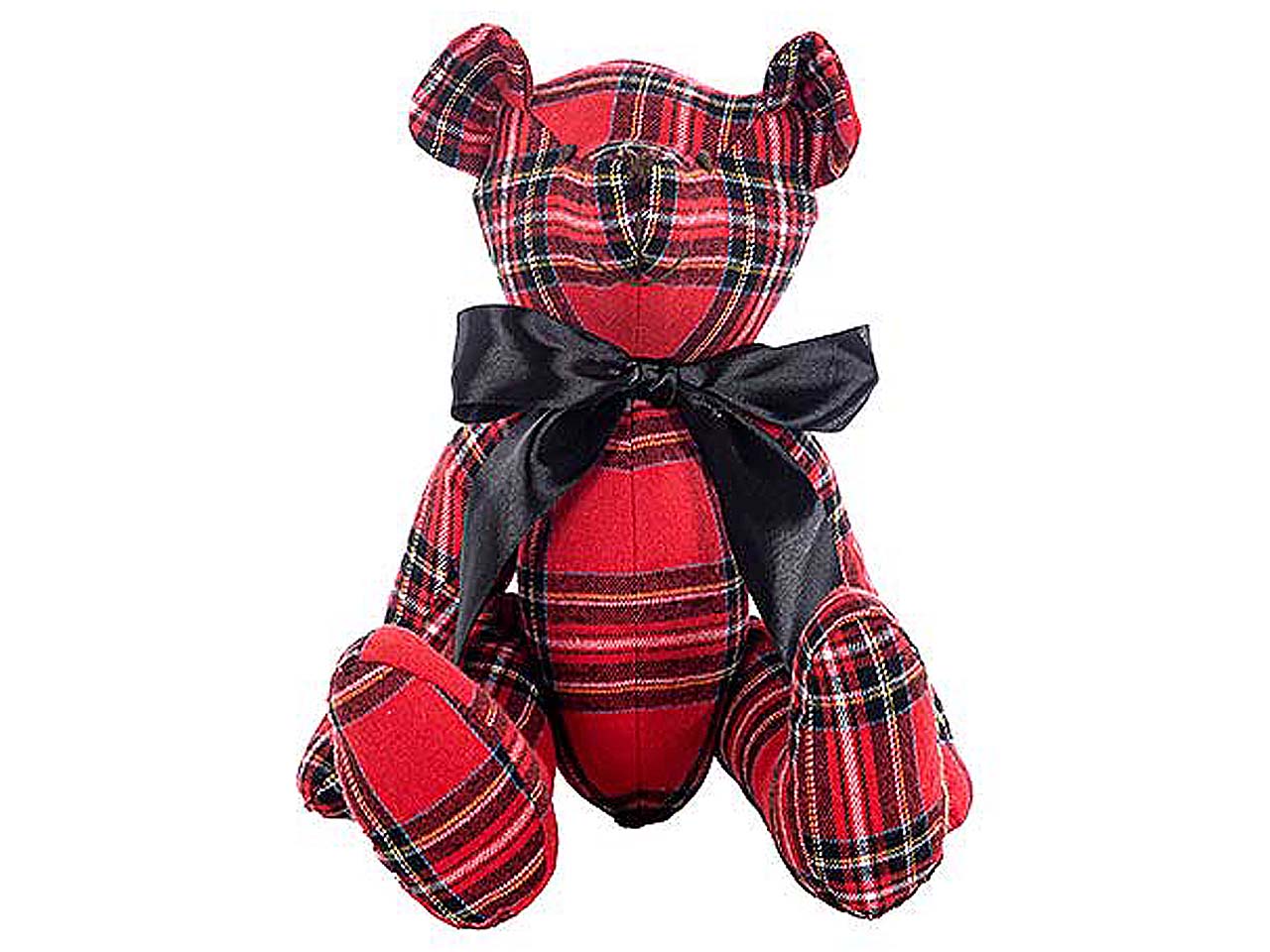 Orsetto tartan 40cm rosso n25908