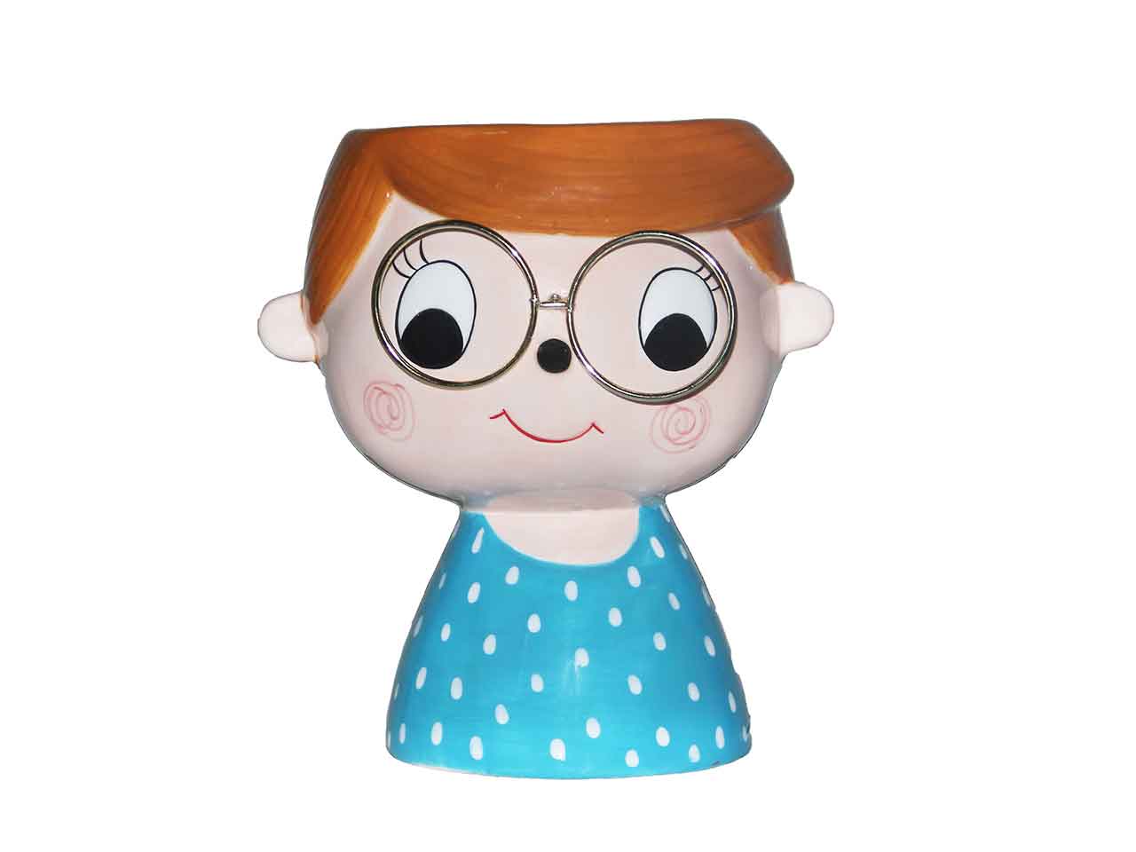 Vaso testa ragazzo 17x13,5x19cm a26811