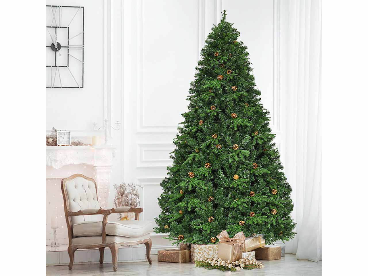 Albero di natale minnesota 210cm 1108 rami diametro 116cm