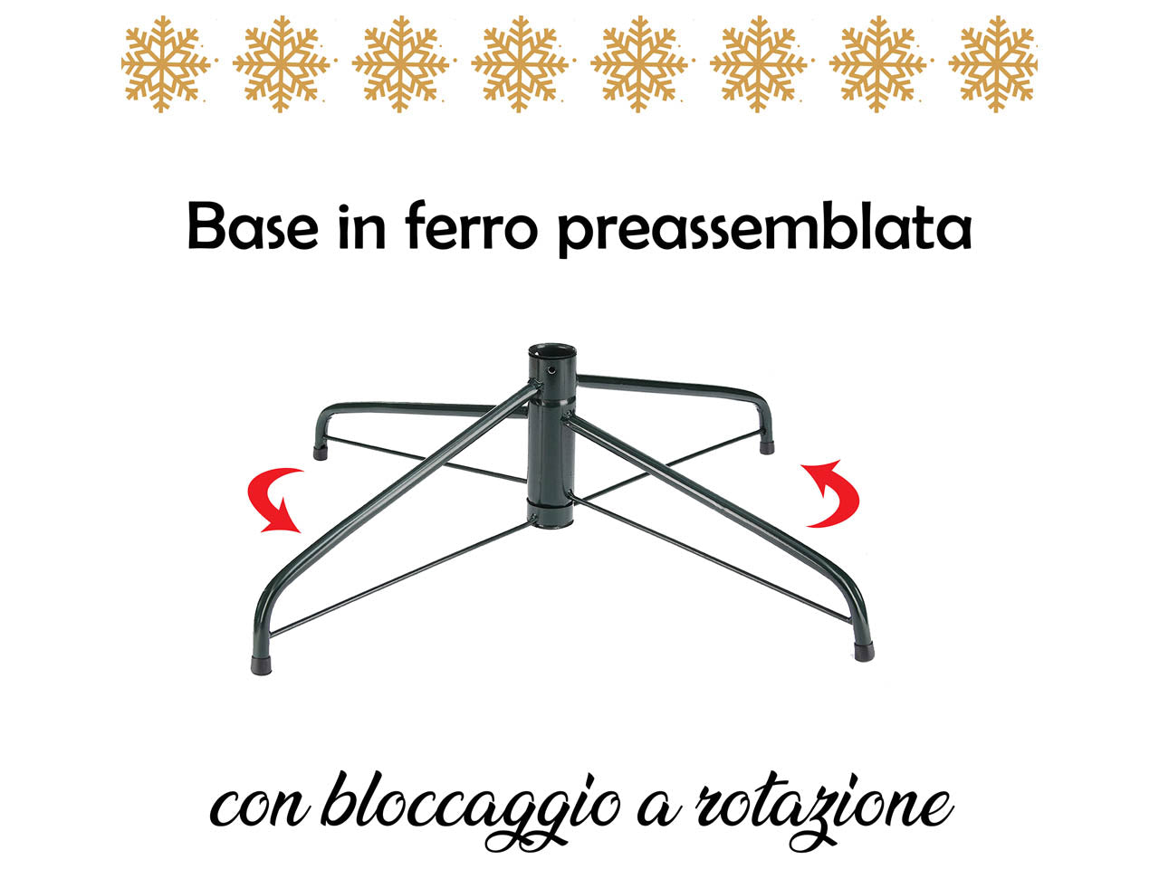 Albero di natale minnesota 210cm 1108 rami diametro 116cm