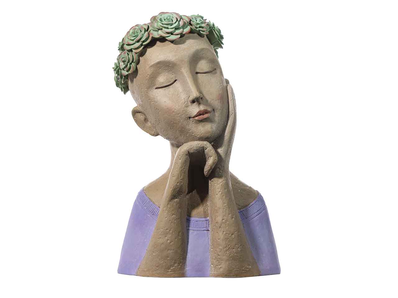 Busto donna resina 24x18x41cm a26895