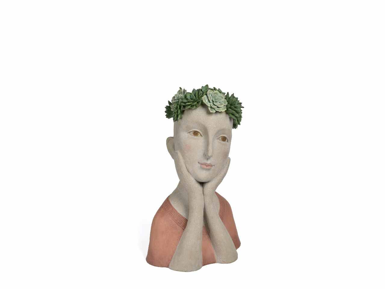 Busto donna resina 28x22x42,5cm a26896