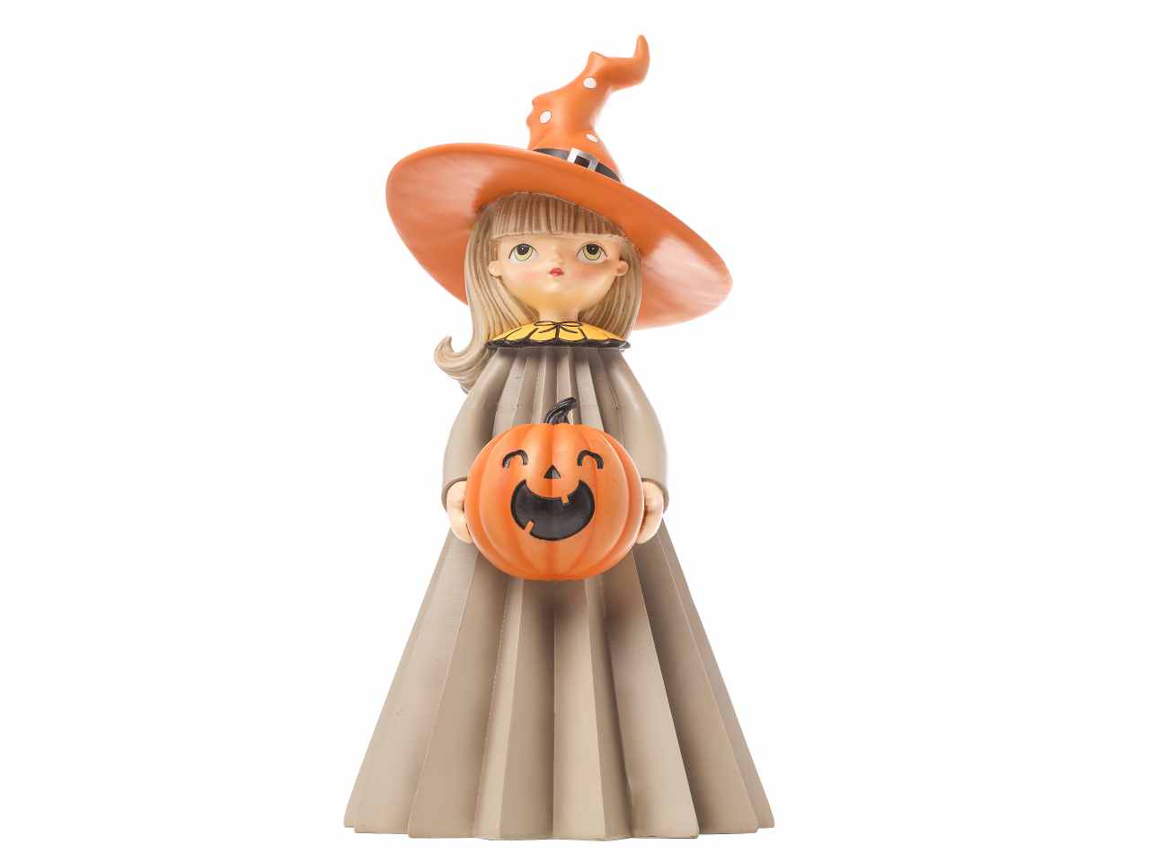 strega resina con zucca 46cm n27825