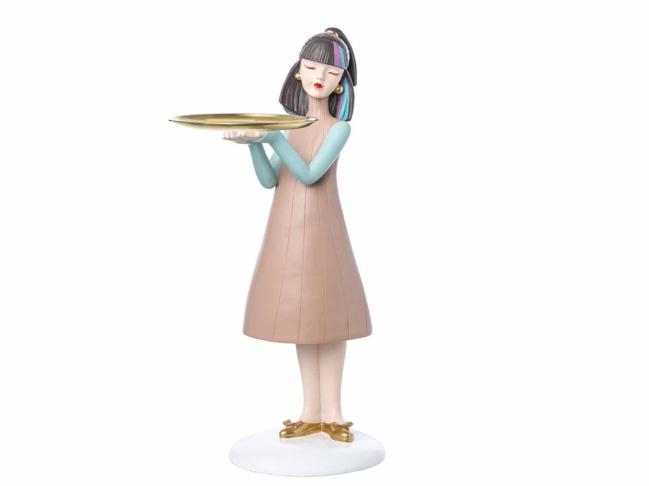 girl con vassoio marrone 27x70cm a27916