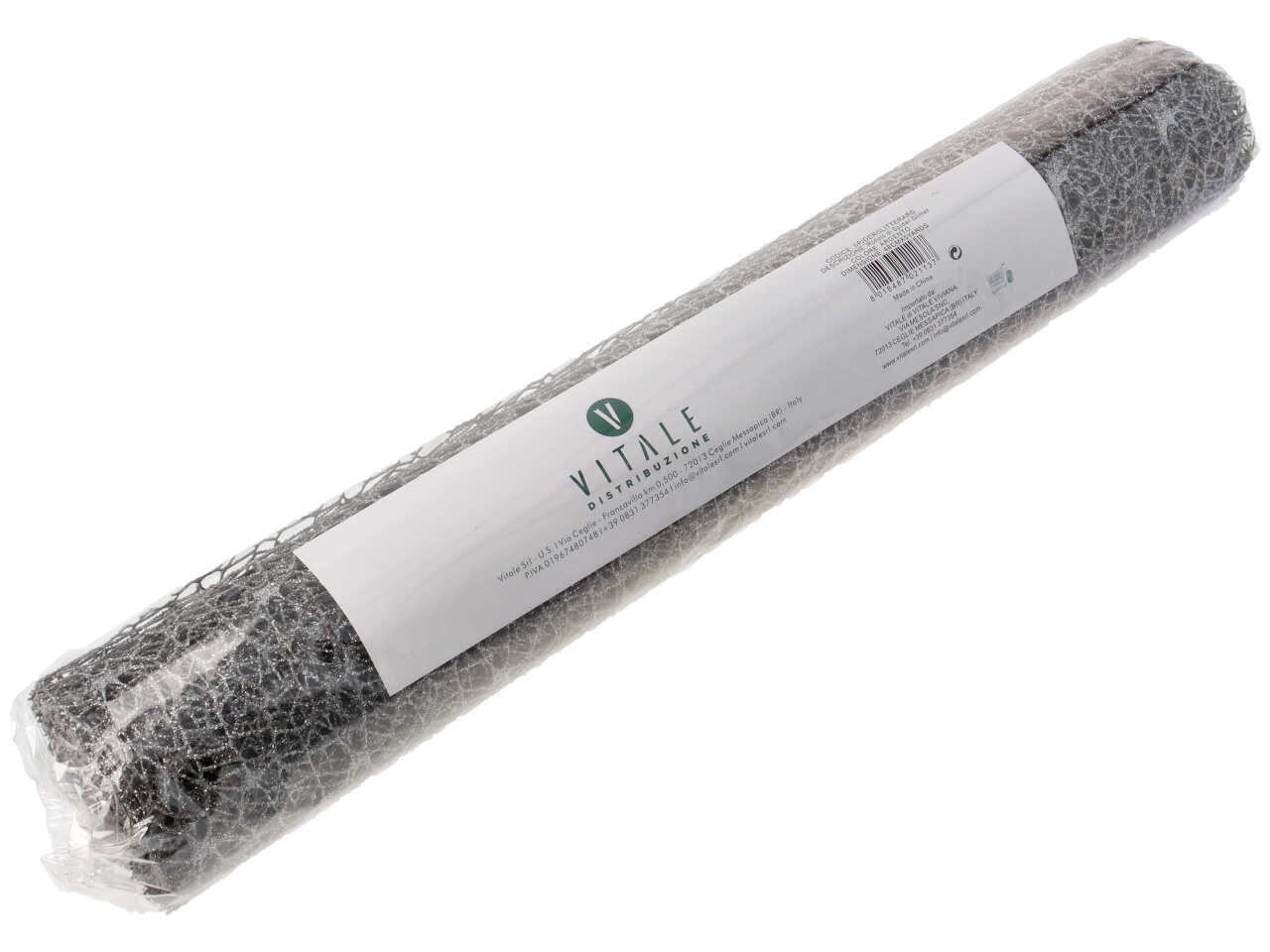 Rotolo spider 48cmx5yds glitter argento