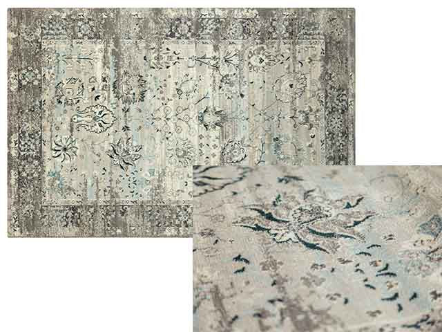 tappeto antique 160x230 grigio-blu