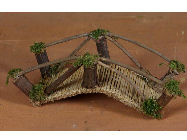 accessorio per presepe, ponte in legno 13x4 85293