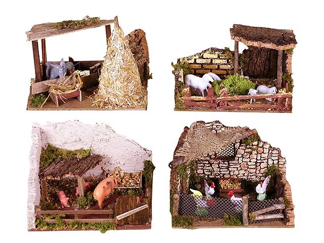 Recinto con animali 15x10x11cm 85416
