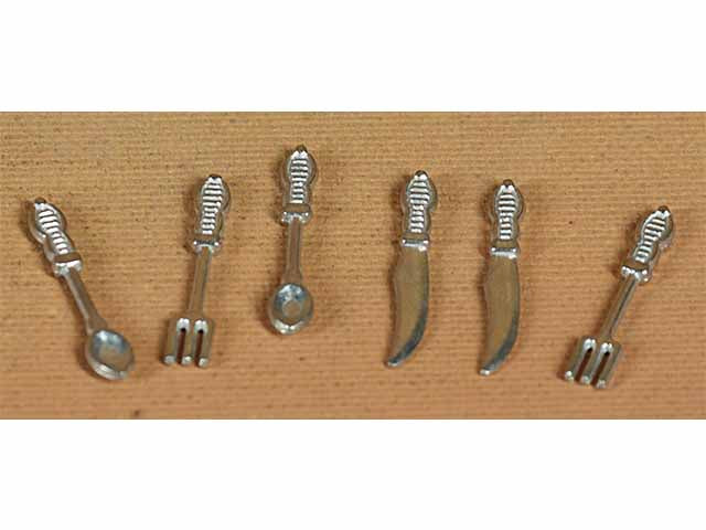 accessorio per presepe, posate ferro 2,5cm 6pz 86048