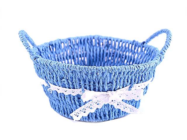 L.blu fiocco bianco porta pane 5-b3