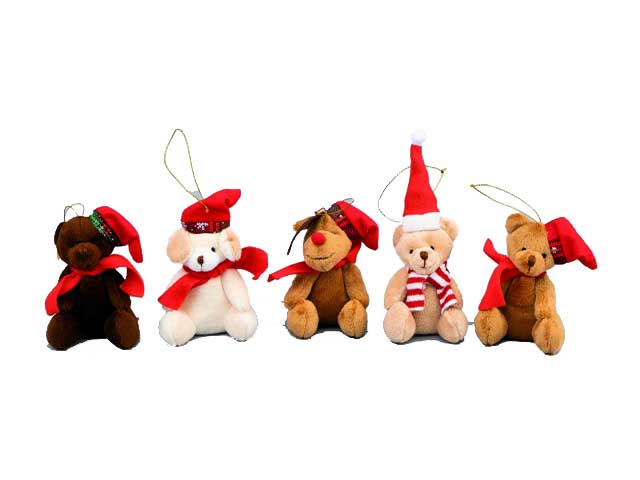pendente natalizio peluche 12cm