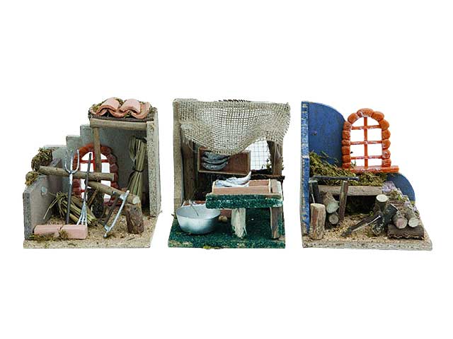 Accessorio per presepe, scena porticato 14x15xh15 pr-22947