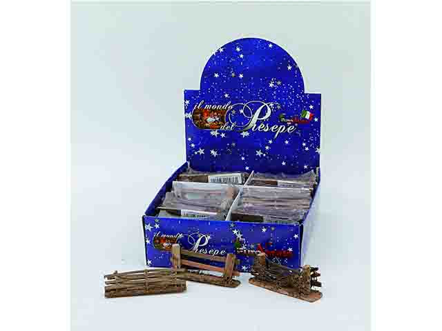 accessorio per presepe, steccato legno 14x3x6 pr-22976