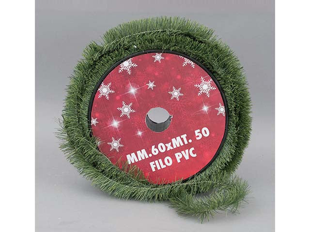 Bobina filo pvc 60mmx50mt verde albero