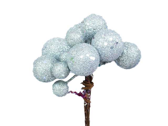 Pick bacche arg.glitter 20-30mmap-47347