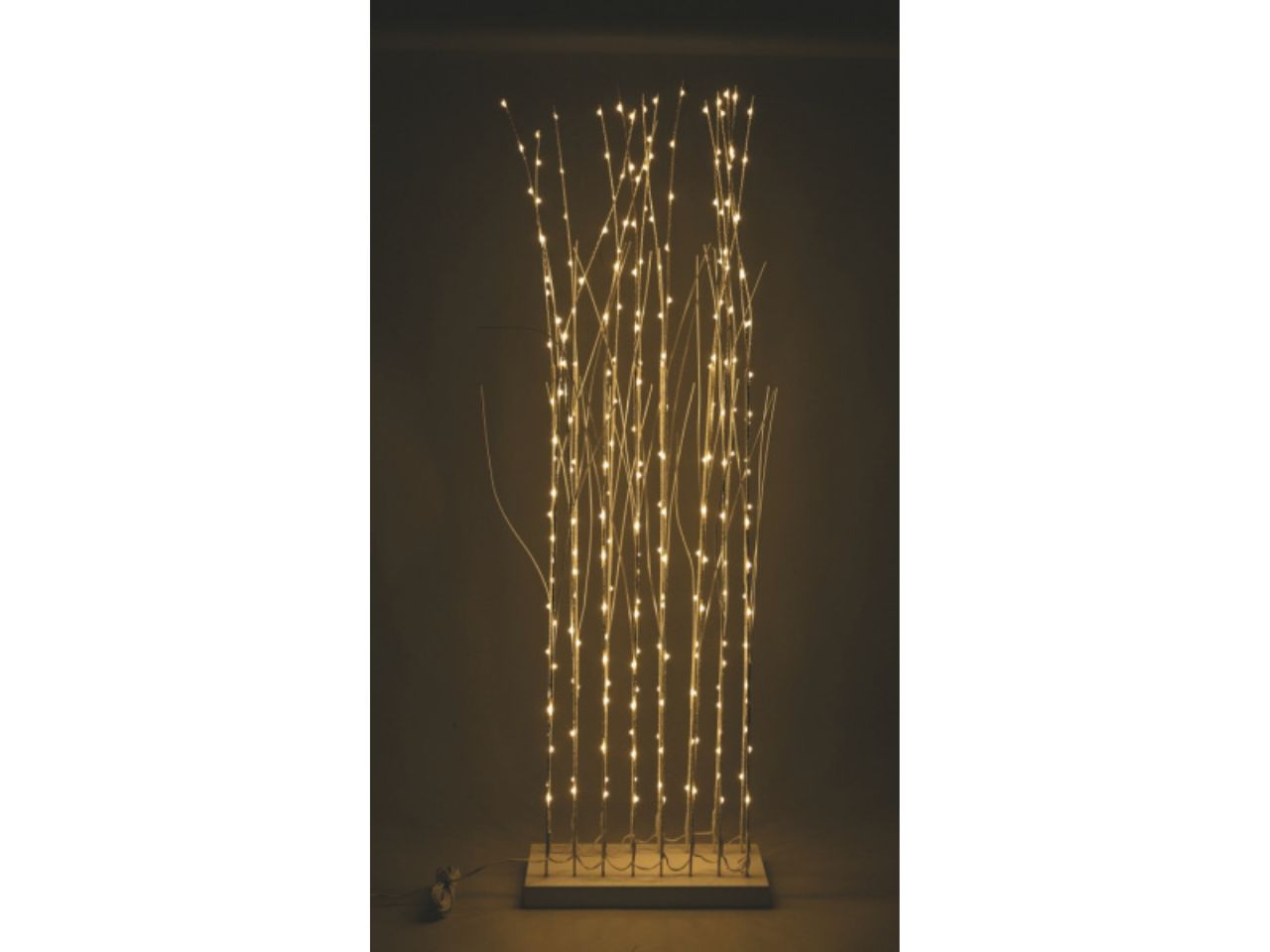 Rami luminosi bianco in legno 150cm 324 led