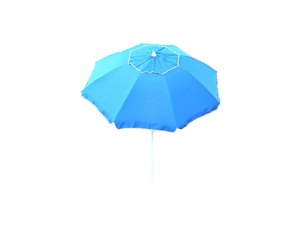 Ombrellone d240cm palo 32mm acciaio bacchette fibre vetro colore blu