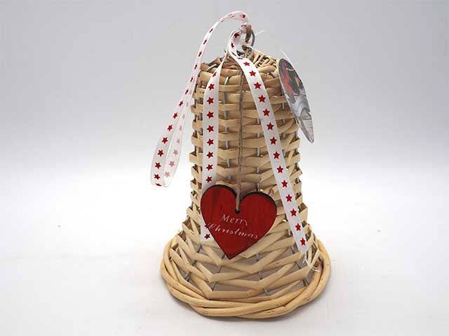 l.intreccio campana c/cuore 17x14cm