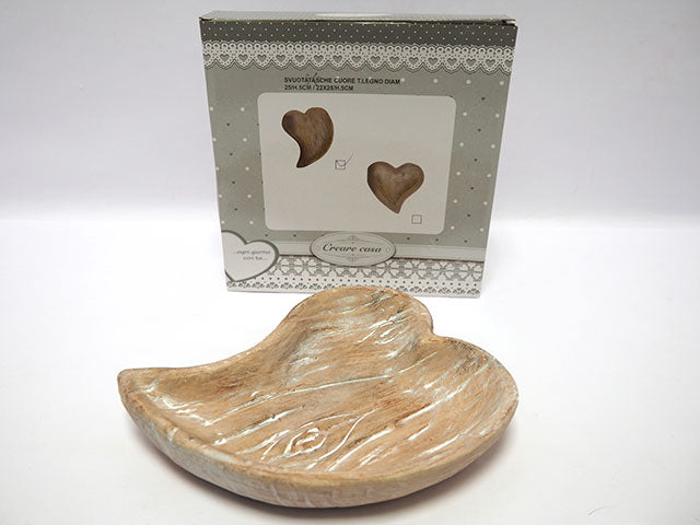 svuotatasche cuore t.legno d22x28/5cm