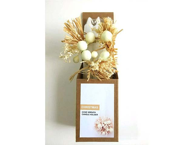 candele 3pz 20cm con portacandvetro+giroc.