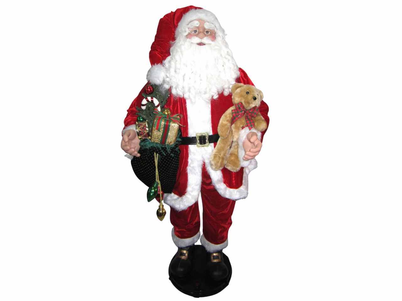 babbo natale 150x40x50cm danzante c/musica e movimento