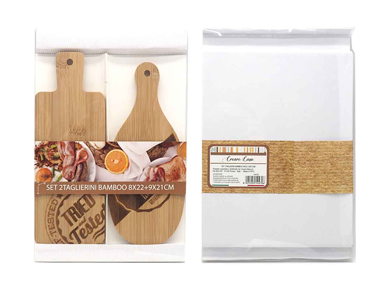 Taglierini bamboo 2 pezzi 8x22+9x21cm