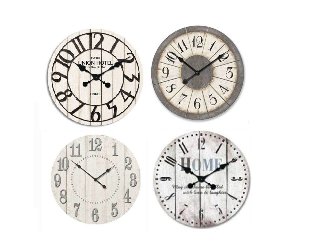 Orologio d.33cm in 4 modelli assortiti