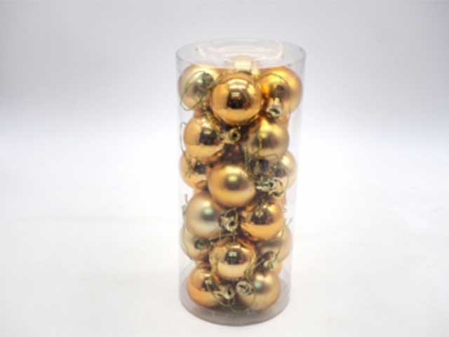 palline natalizie oro diametro 4cm - 24 pezzi