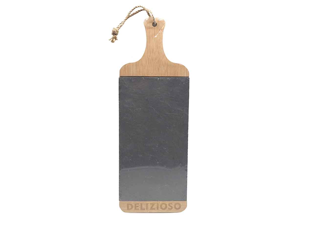 Tagliere bamboo/ardesia rett.45x16cm