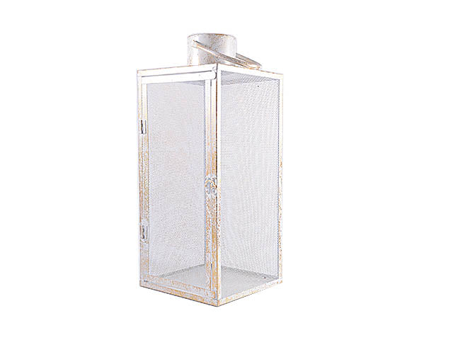 Lanterna metallo 45,5x19,5x19,5cm oro