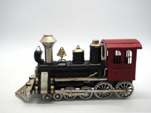 locomotiva metallo rosso/nera 13x25,5x9