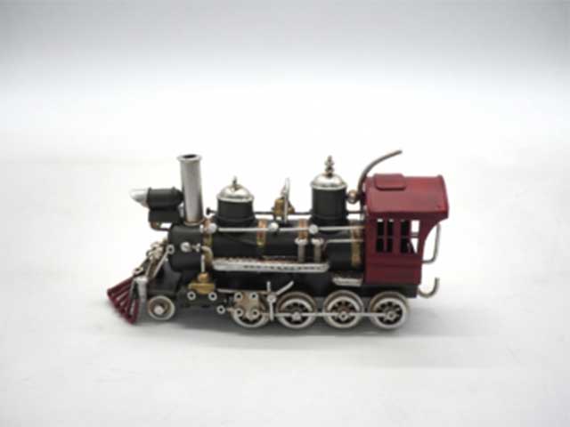 locomotiva metallo rosso/ver.8x16,3x5,5