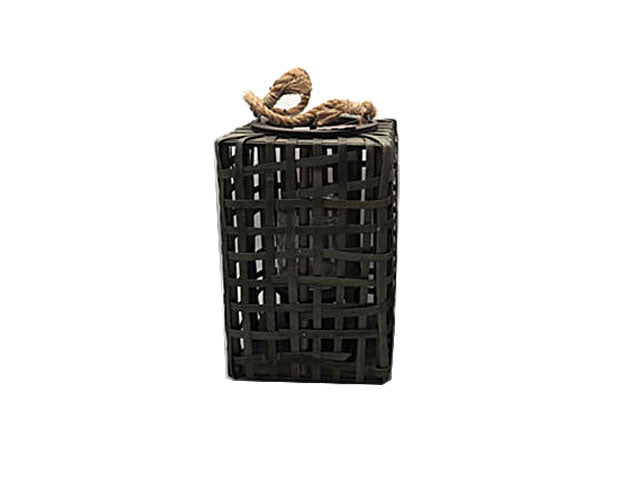 lanterna fascette legno 31x20x20cm