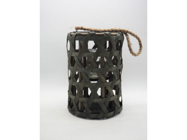 lanterna fascette legno h29/d.20cm